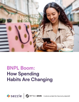 Click to download the BNPL report from Retail Dive
